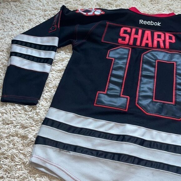 Authentic Chicago Blackhawks Patrick Sharp #10 Reebok Center Ice NHL Hockey Jers - Picture 10 of 12